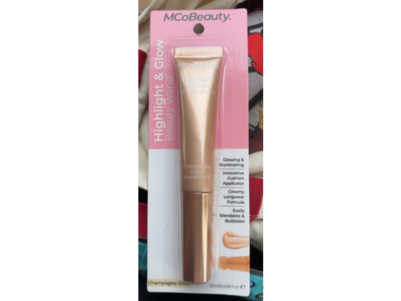MCo Beauty Highlight & Glow Beauty Wand, Champagne Glow, 0.406 fl oz/12 mL
