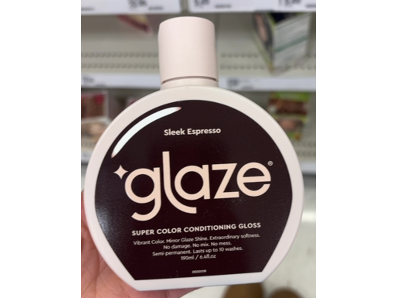 Glaze Super Color Conditioning Gloss, Sleek Espresso, 6.4 fl oz/190 mL