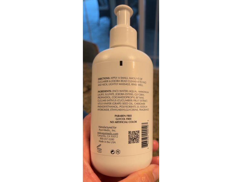 Ayur-Medic Bead Cleanser, Cucumber & Jojoba, 8 fl oz/237 mL