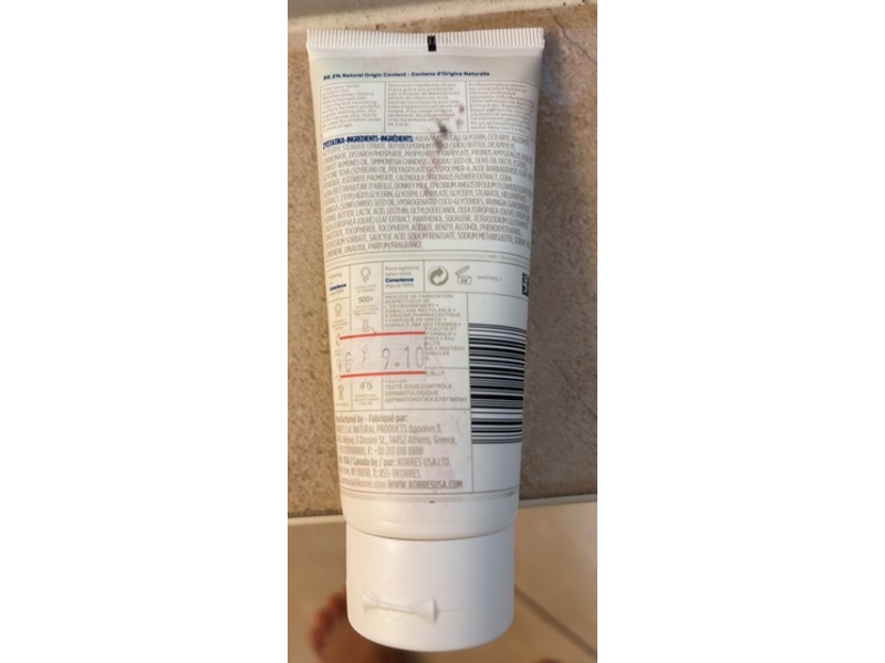 Korres Donkey Milk Hand Cream, 3.38 fl oz/100 mL