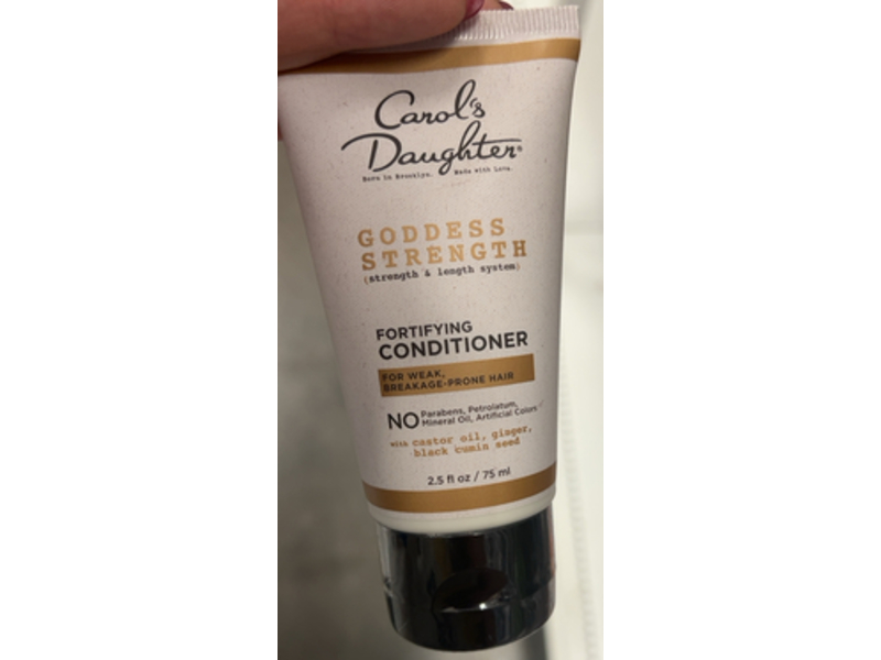 Carol's Daughter Goddess Strength Fortifying Conditioner, Castor Oil+ Ginger& Black Cumin Seed, 2.5 fl oz/75 mL