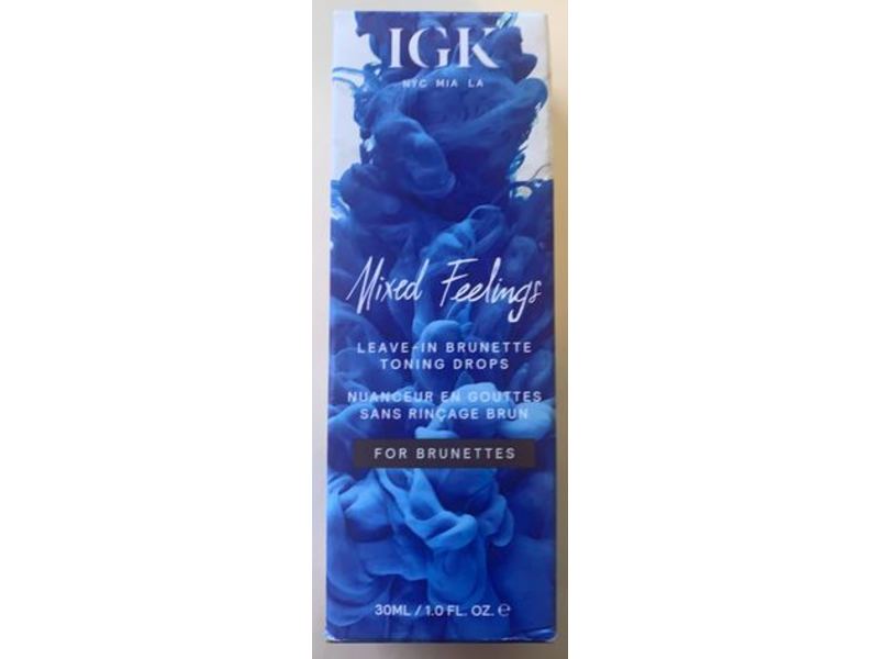 Igk Leave-In Brunette Toning Drops, Mixed Feelings, For Brunette, 1.0 fl oz/30 mL
