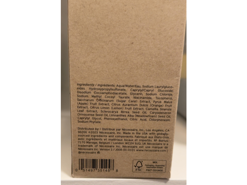 Nécessaire The Body Wash, 16.9 fl oz/500 mL