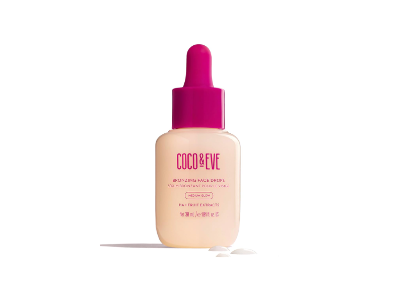 Coco & Eve Sunny Honey Bronzing Face Drops, Medium Glow, 1.01 fl oz/30 mL