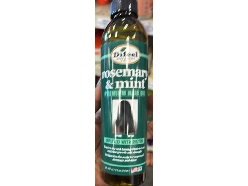 Difeel Premium Hair Oil, Rosemary & Mint, 8 fl oz/237 mL