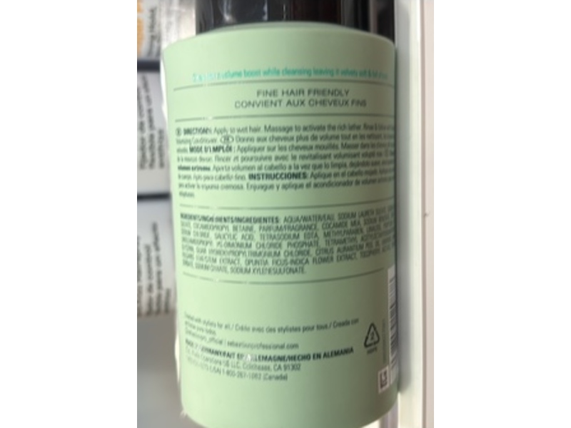 Sebastian Professional Max Volumizing Shampoo, Volupt, 9.4 fl oz/290 mL