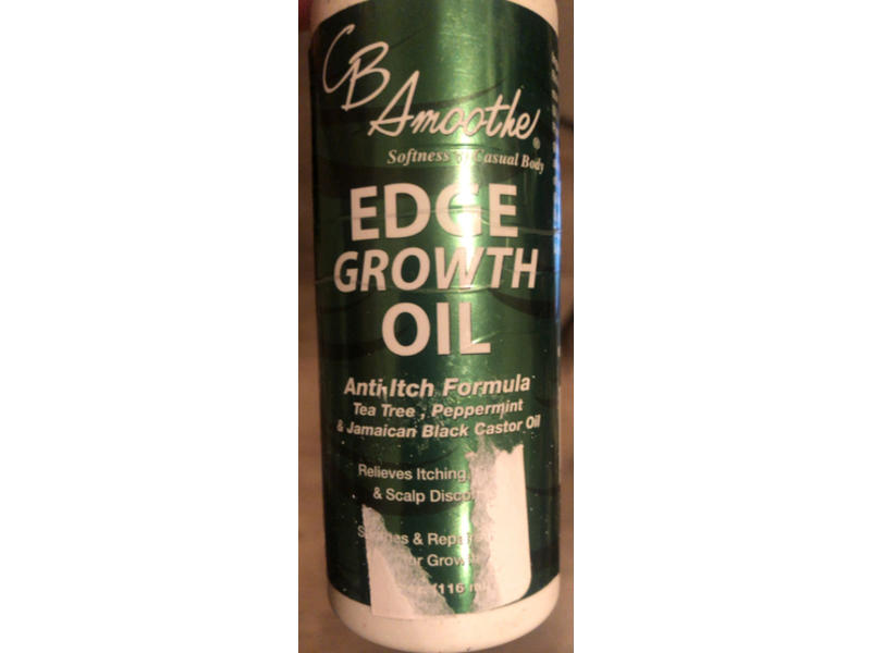 CB Smoothe Edge Growth Oil, Tea Tree, Peppermint & Jamaican Black Castor Oil, 4 oz/116 mL