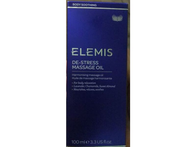Elemis De-Stress Massage Oil, 3.3 fl oz/100 mL