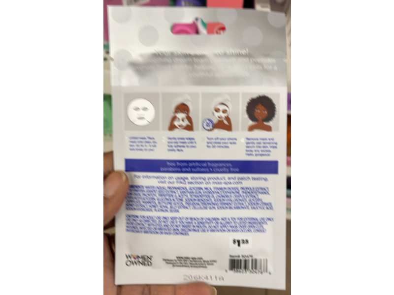 Miss Spa Platinum Age Defying Sheet Mask, 0.67 oz/19 g