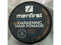 Menfirst Darkening Hair Pomade, Medium Hold, Black, 3 oz - thumbnail 2
