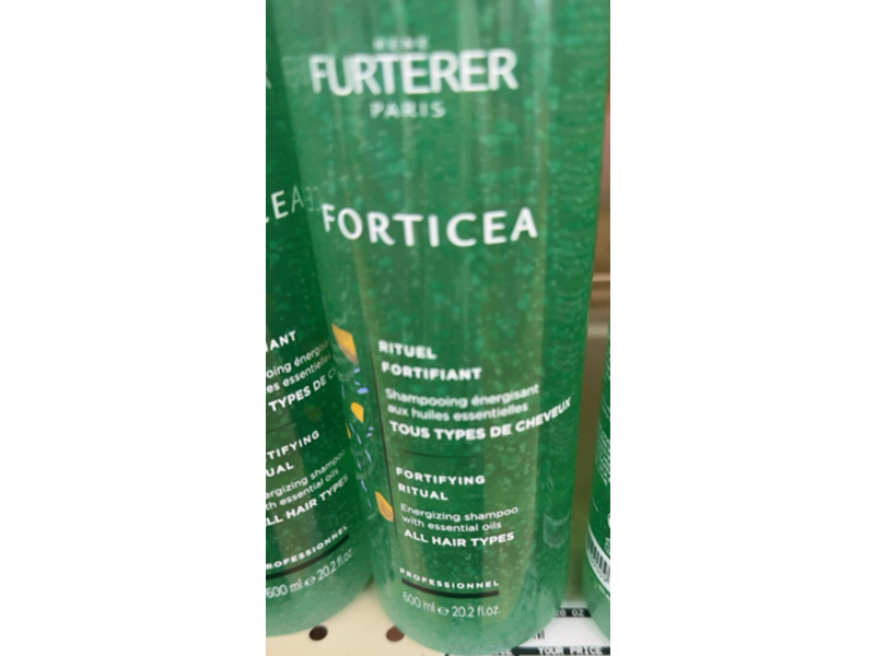 Rene Furterer Forticea Rituel Fortifiant Shampoo, Essential Oils, 20.2 fl oz/600 mL