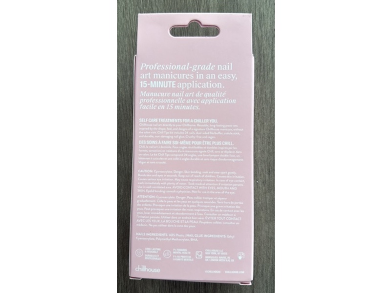 Chillhouse Chill Tips Iconic Long Lasting Nail Art Manicure, Going to the Barre, 30 Nails