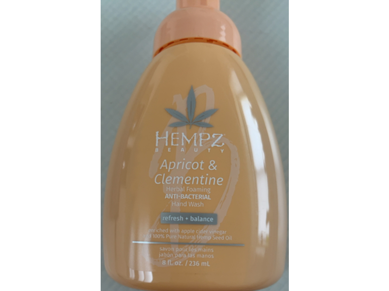 Hempz Beauty Hand Wash, Apricot & Clementine, 8 fl oz/236 mL