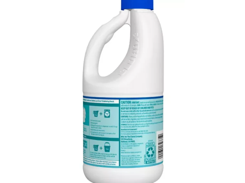 Clorox No-Splash Bleach, Clean Linen, 40 fl oz/1.18 L, Pack Of 2
