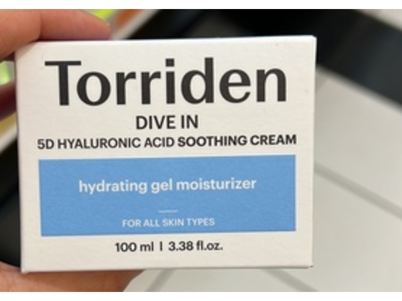 Torriden Dive In Hydrating Gel Moisturizer, 3.38 fl oz/100 mL