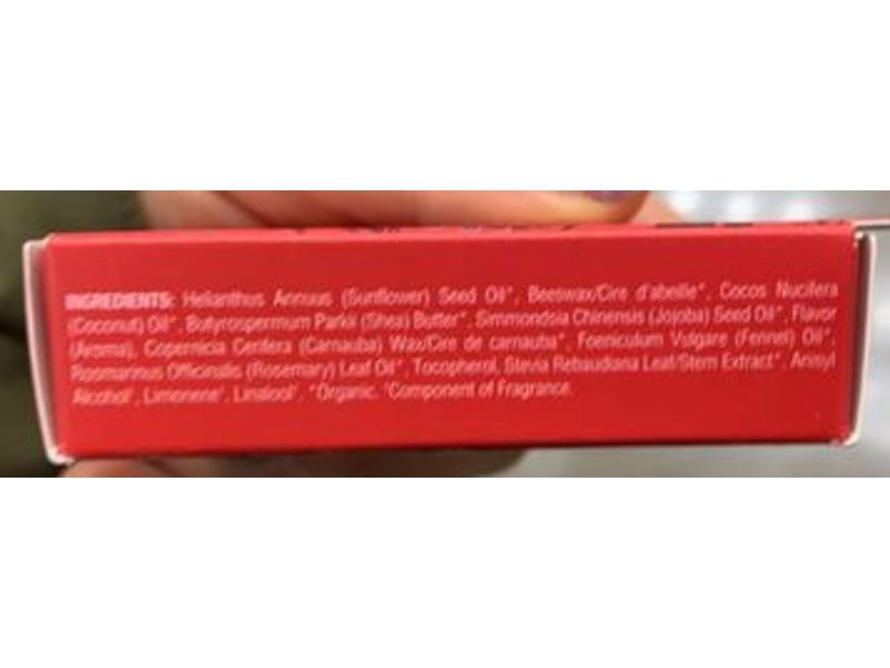 EOS Organic Lip Balm, Vanilla Bean, Pomegranate Raspberry, Sweet Mint, Strawberry Sorbet, 0.14 oz/4 g