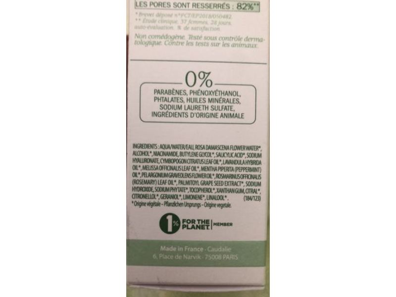 Caudalie Paris Vinopure Serum Infusion Anti-Imperfections, 1 fl oz/30 mL