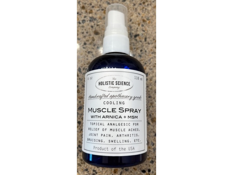 The Holistic Science Company Muscle Spray, Arnica + Msm, 4 oz/118 mL