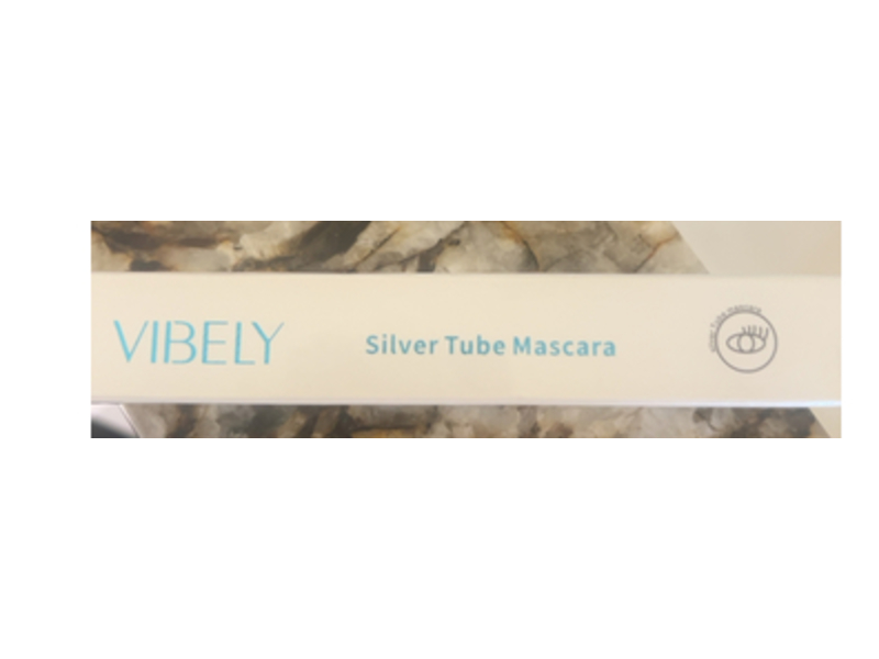 Vibely Silver Tube Mascara, Black, 8 mL
