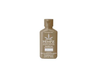 Hempz Vanilla Lux Herbal Body Moisturizer Lotion, Niacinamide, 2.25 fl oz/66 mL