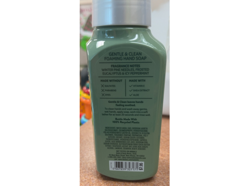 Bath & Body Works Gentle & Clean Foaming Hand Soap, Frosted Forest, 8.75 fl oz/259 mL