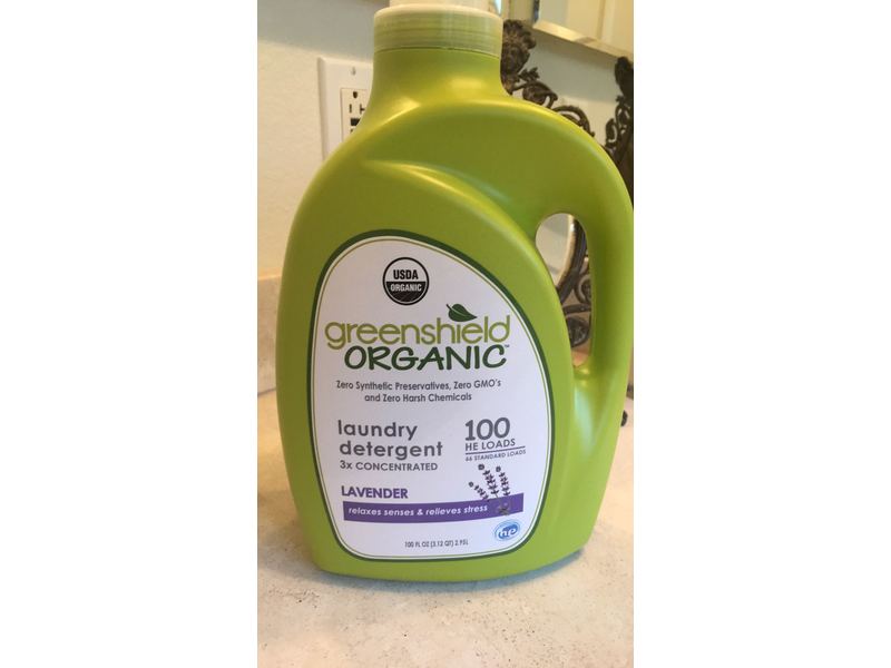 GreenShield Laundry Detergent, Lavender, 100 Ounce