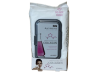 Global Beauty Care Anti-Aging Collagen Makeup Cleansing Wipes, 60 Count - Image 2