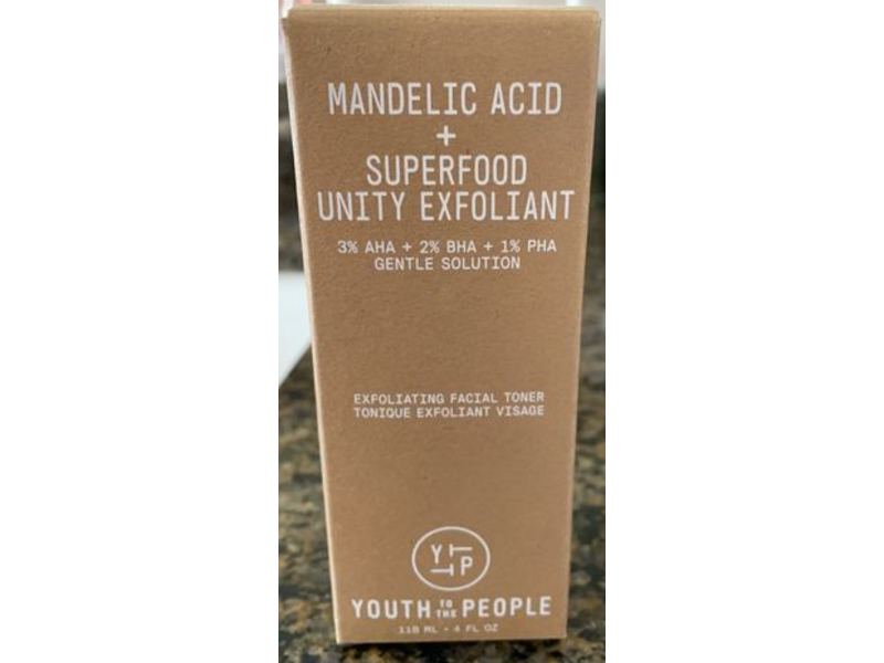 Youth To The People Mandelic Acid + Superfood Unity Exfoliant, 4 fl oz/118 mL