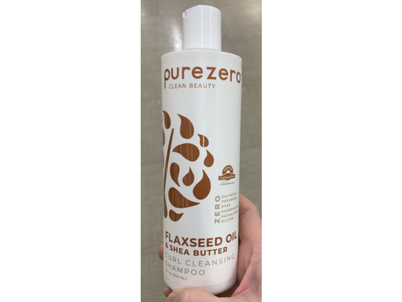 Purezero Curl Cleansing Shampoo, Flaxseed Oil & Shea Butter,12 fl oz/354 mL