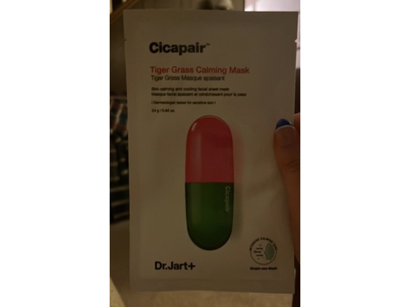 Dr. Jart+ Cicapair Tiger Grass Calming Mask, 0.84 oz /24 g, 5 Count