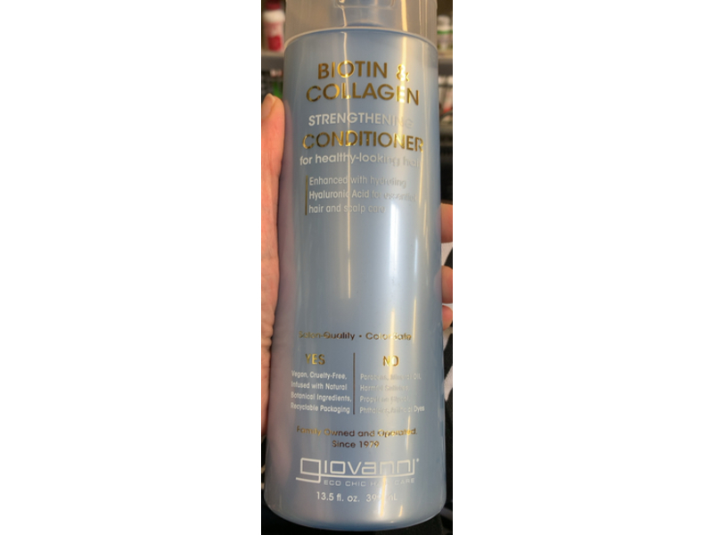 Giovanni Strengthening Conditioner, Biotin & Collagen, 13.5 fl oz/399 mL