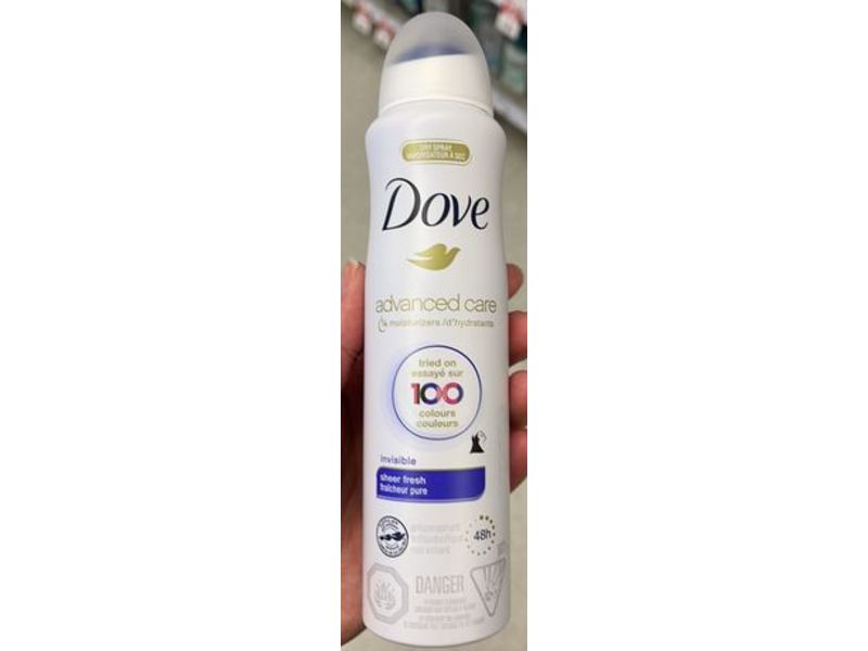 Dove Advanced Care Antiperspirant, Invisible, Sheer Fresh, 107 g