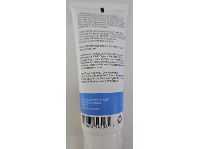 Zenmed Oil Free Day Lotion, 2.5 fl oz/70 mL