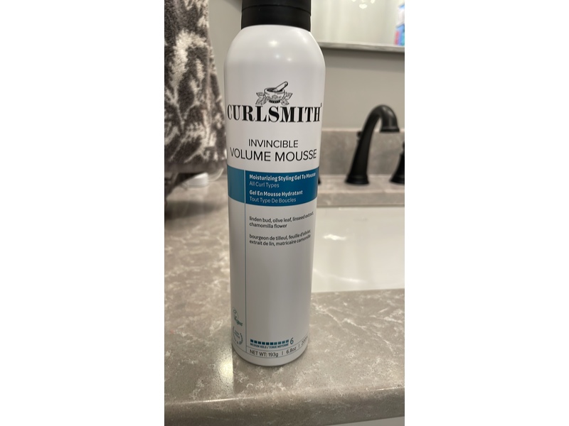 Curlsmith Invincible Volume Mousse, 6.8 oz/200 mL