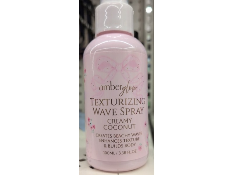 Amber Glow Texturizing Wave Spray, Creamy Coconut, 3.38 fl oz/100 mL