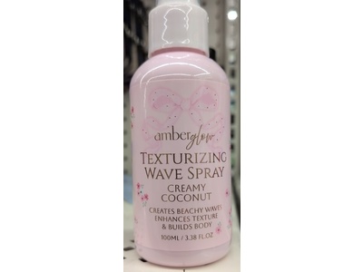 Amber Glow Texturizing Wave Spray, Creamy Coconut, 3.38 fl oz/100 mL