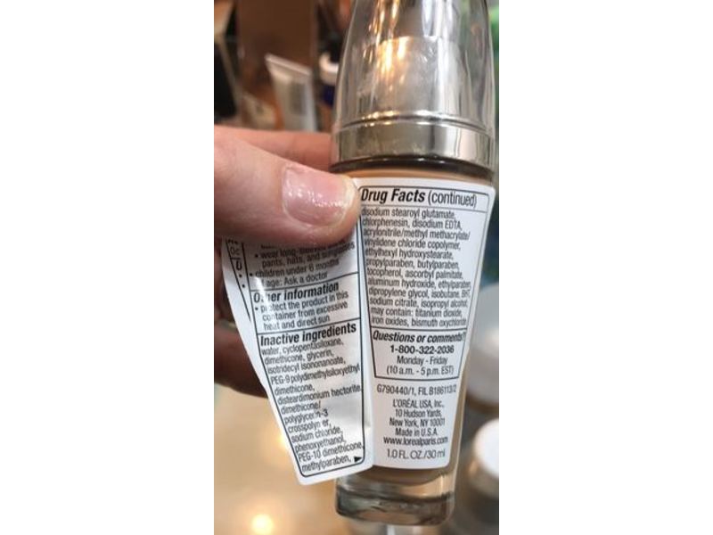 L'Oreal Paris True Match Lumi Makeup, Sand Beige, 1 fl oz/30 mL