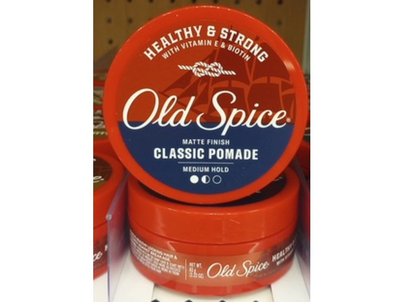 Old Spice Matte Finish Classic Hair Pomade, Vitamin E & Biotin, 2.22 fl oz/63 g