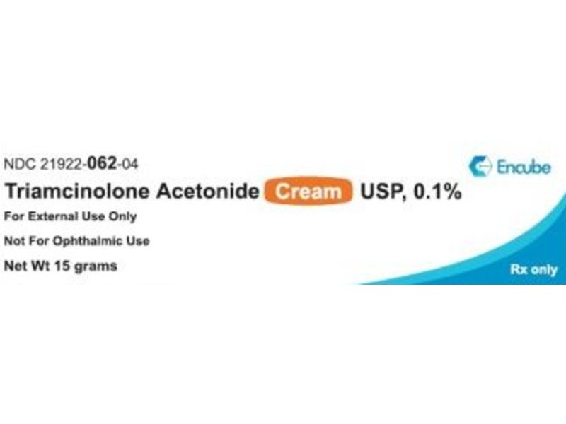 Triamcinolone Acetonide Cream 0.1%, 15 g, Encube (Rx)
