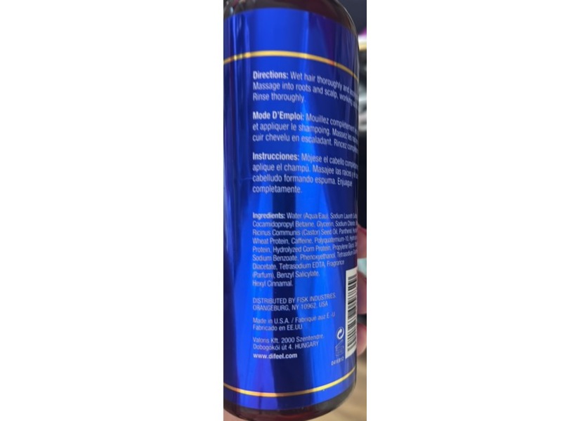 Difeel Biotin Pro-Growth Shampoo, 12 fl oz/354.9 mL