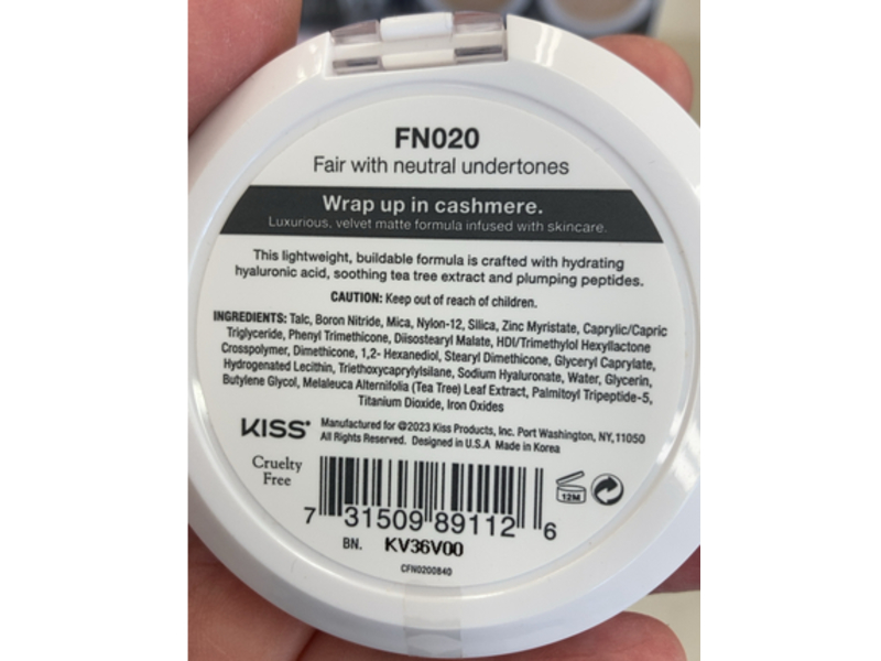 Joah Perfect Complexion Cashmere Powder Foundation, FN 020, 0.25 oz/7 g