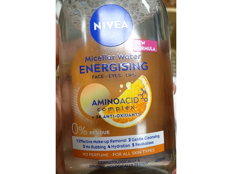 Nivea Energising Micellar Water, 400 mL