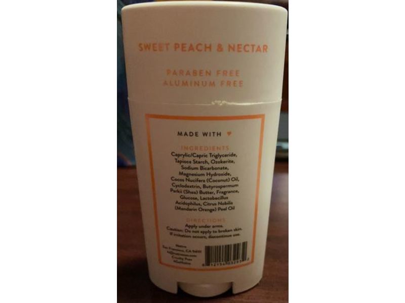 Native Deodorant, Sweet Peach & Nectar, 2.65 oz/75 g