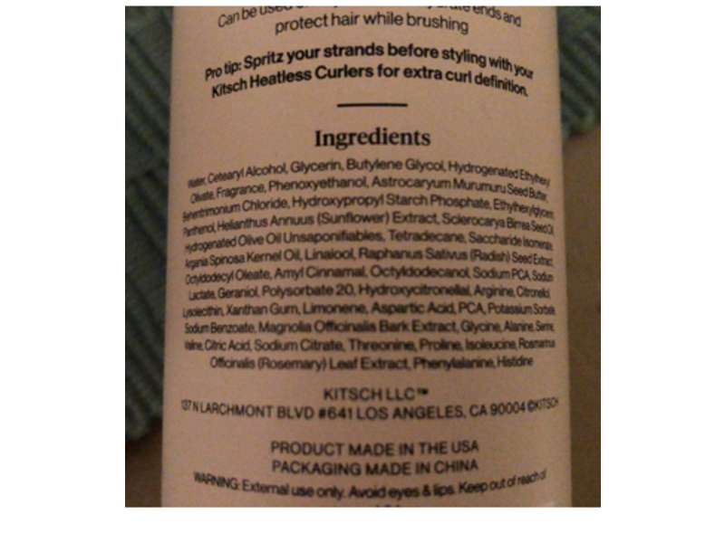Kitsch Detangling Moisturizing Leave-In Conditioner, Argan Milk, 6.8 fl oz/201 mL