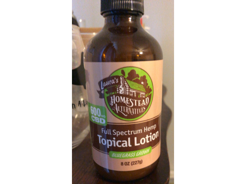 Laura's Full Spectrum Hemp Topical Lotion, Blue Grass Grown, 8 oz/227 g
