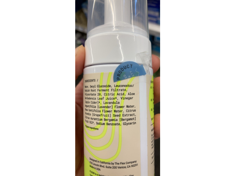 Flex Foaming Cleanser, Apple Cider Vinegar, 3.4 fl oz/100 mL