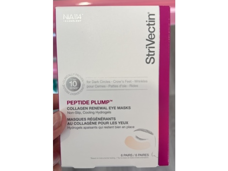 Strivectin Peptide Plump Collagen Renewal Eye Masks, 6 Count
