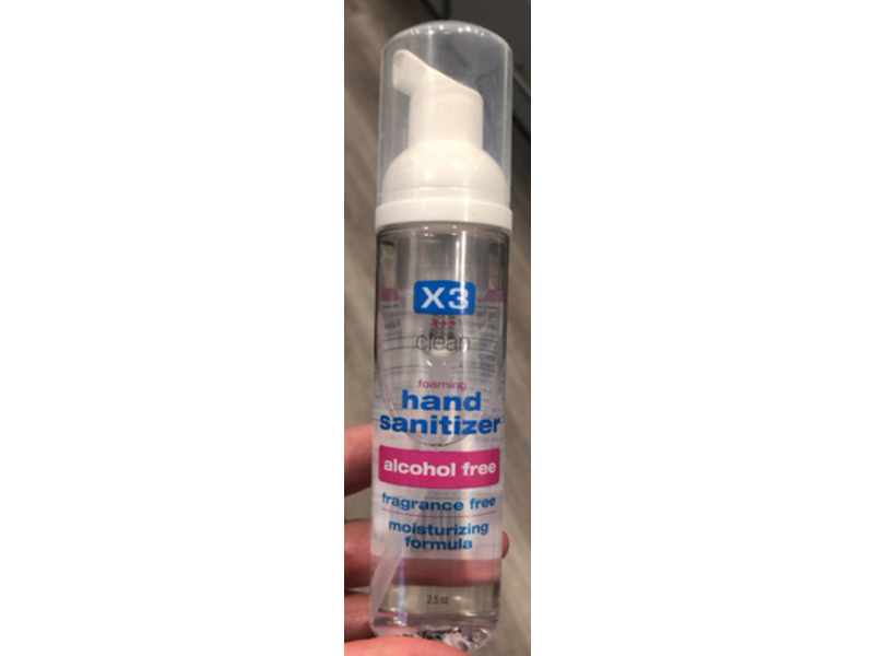 X3 Clean Foaming Hand Sanitizer, 2.5 oz, Pack Of 3