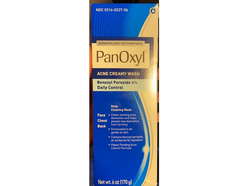 PanOxyl Acne Creamy Wash, 6 oz (170 g)