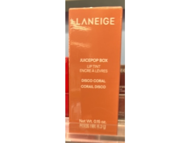 Laneige Juicepop Box Lip Tint, Disco Coral, 0.15 oz/4.5 g